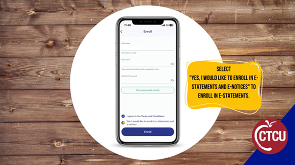Learn how to enroll in mobile banking using the CTCU OnTheGo app!
