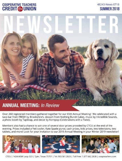 CTCU's Summer 2018 Newsletter