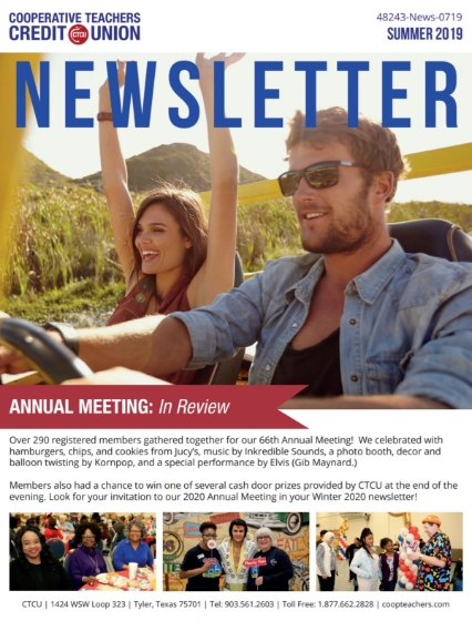 CTCU's Summer 2019 Newsletter